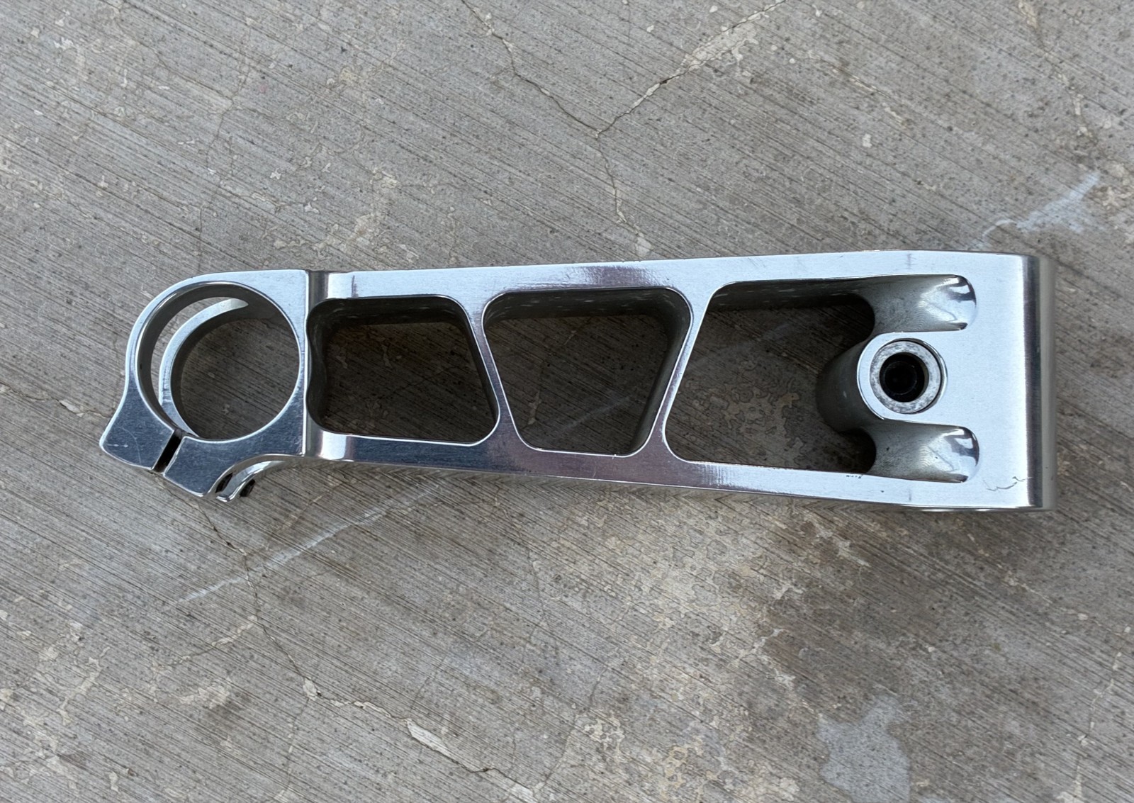 NOS Kooka CNC Machined Alloy 1″ Threadless Stem | 25.4×135 mm / Silver Ano