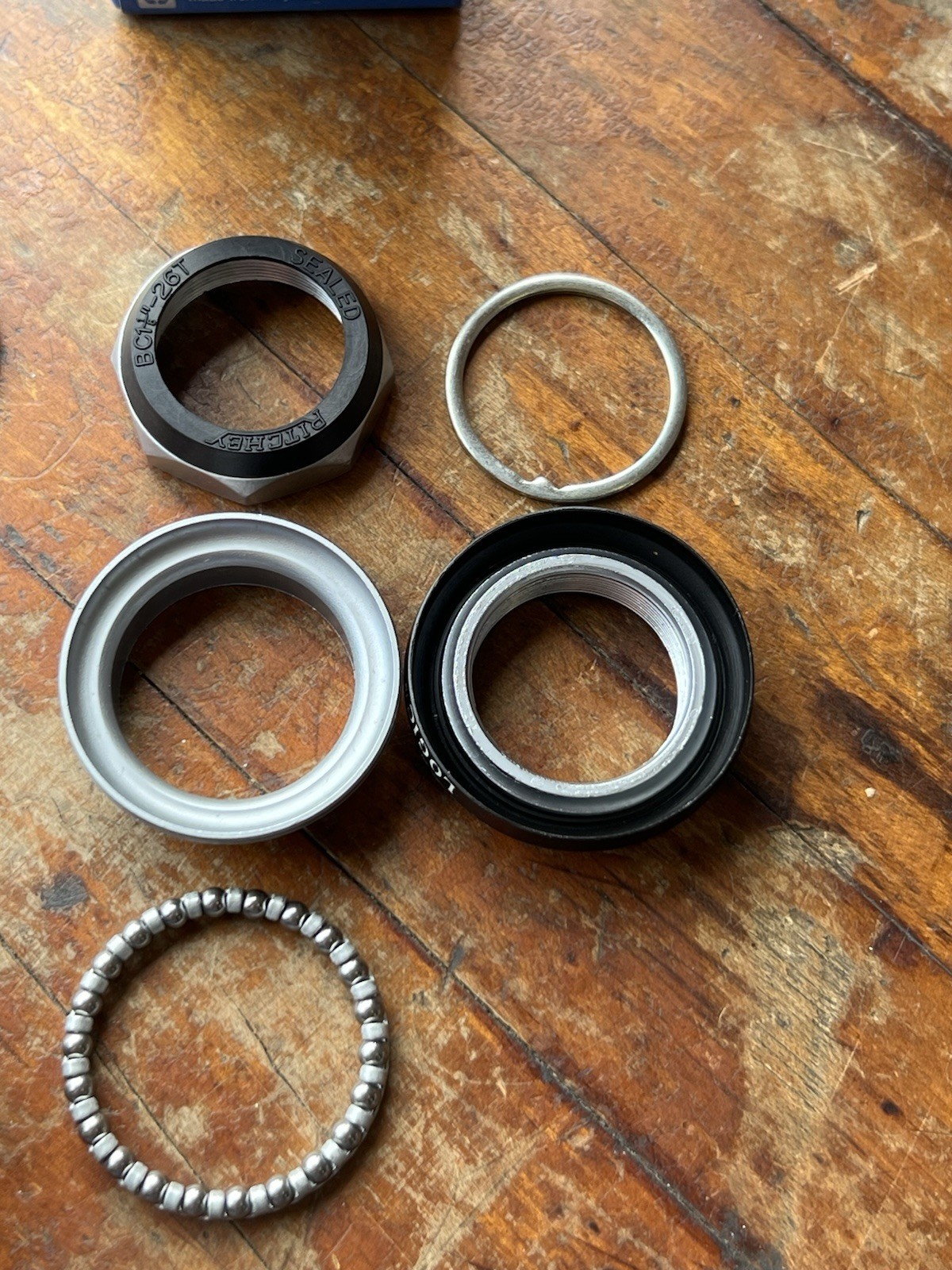 NOS vintage Ritchey Logic – 1 1/8″ Threaded Headset EC34/28.6 EC34/30 Silver