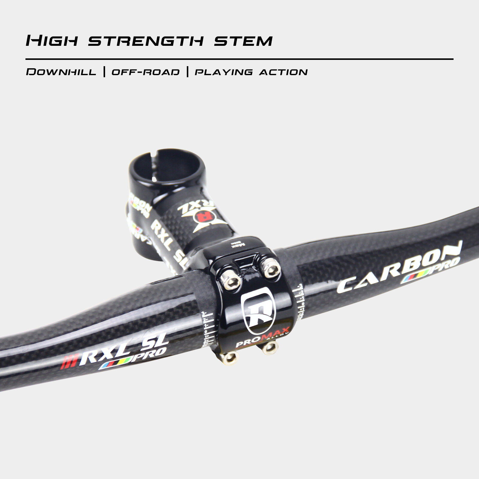 Carbon Fiber+Aluminum Alloy1-1/8″Road Bicycle Stem 6 Degree Mountain Bike Stems