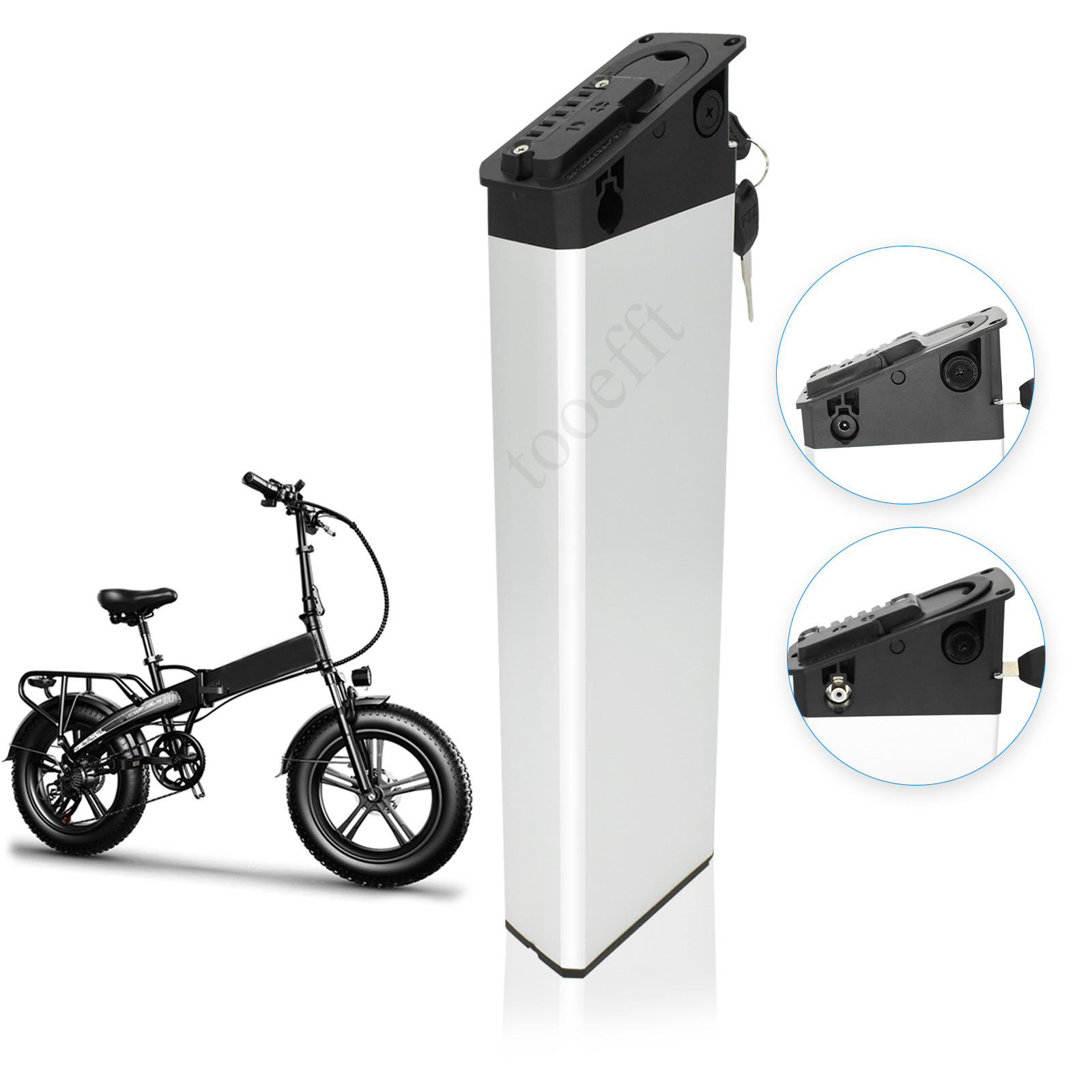 Toeefft 48V 13Ah Folding Ebike Battery for MATE X ENGWE Engine Polarna M5/M6