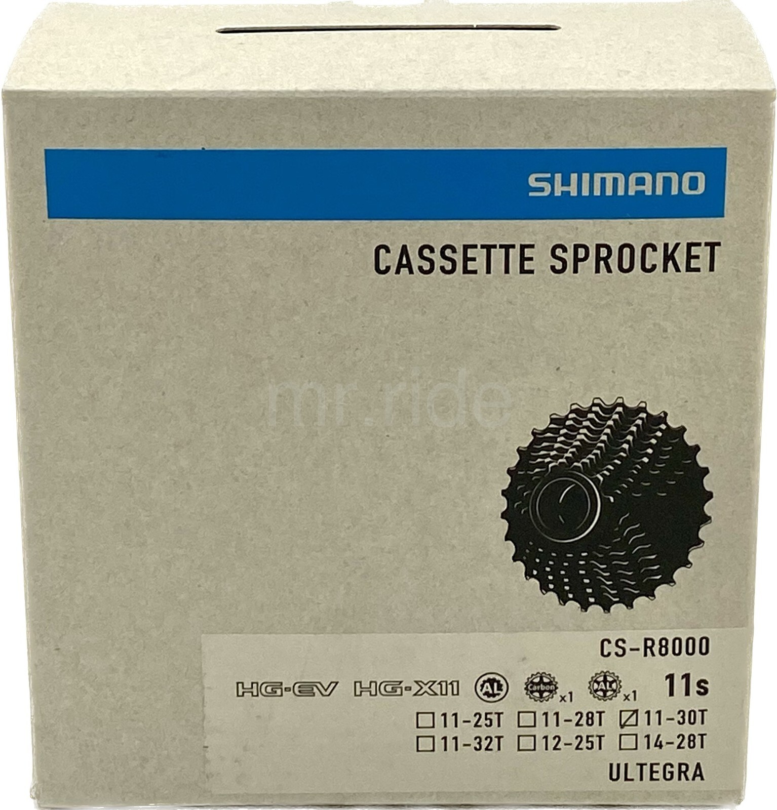 New in Box Shimano ULTEGRA CS-R8000 Road Cassette Sprocket 11-30T,11-Speed HG-EV