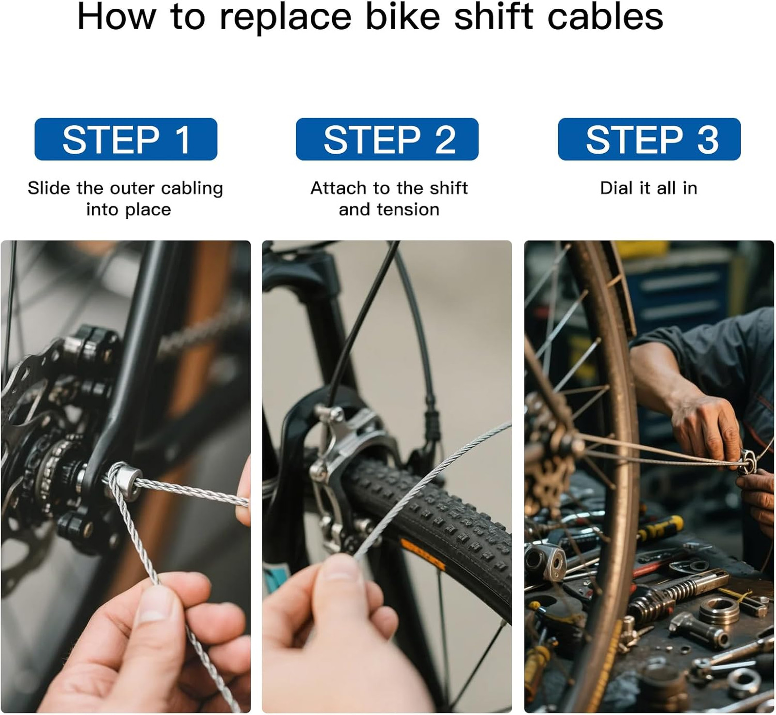Shift Cable Housing Bicycle Derailleur Shift Cable Tube Kit 4mm 3 Meters for
