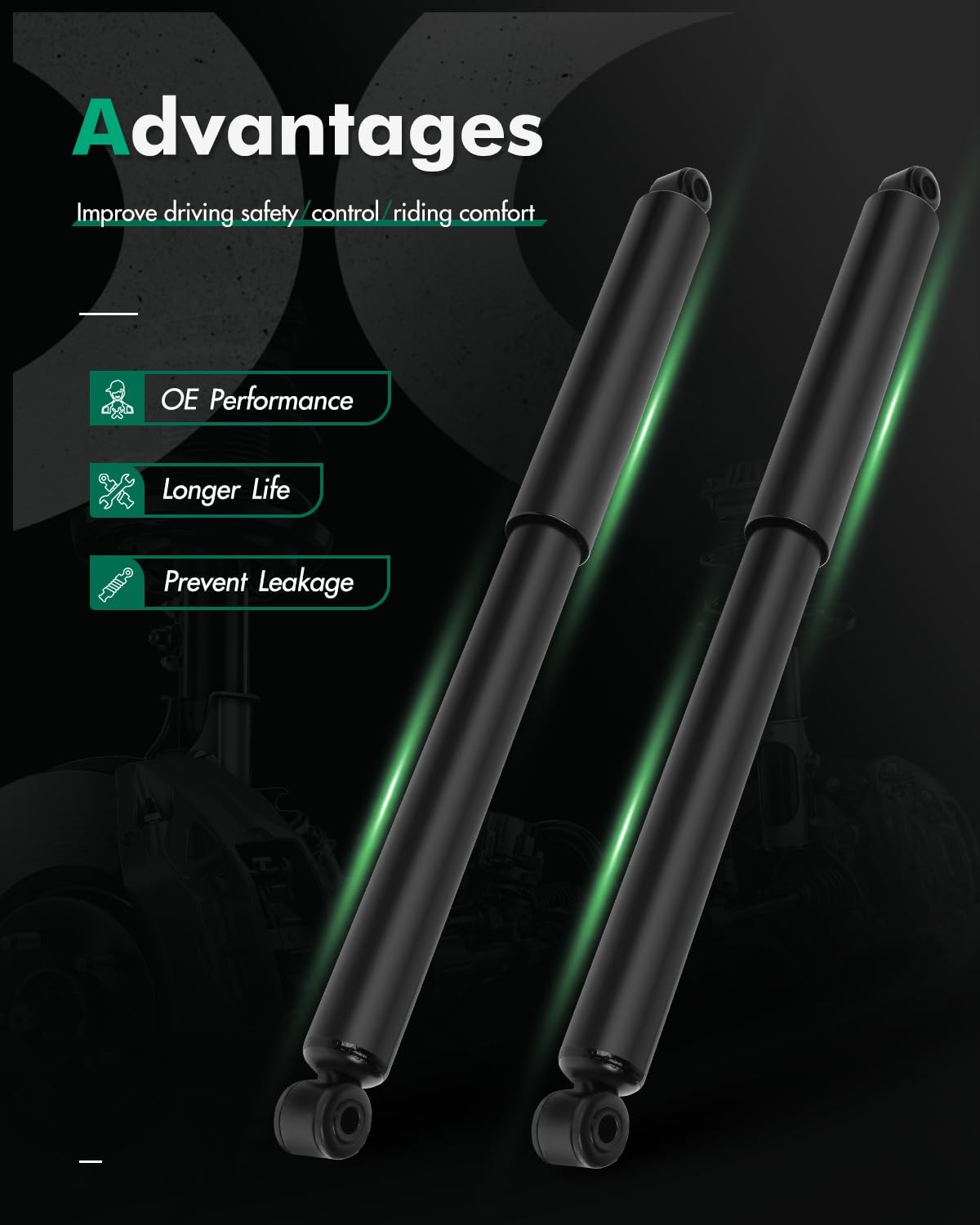 Scitoo Shocks Absorbers Rear Gas Struts Shock Absorber Fit For 1990-2007 Ford
