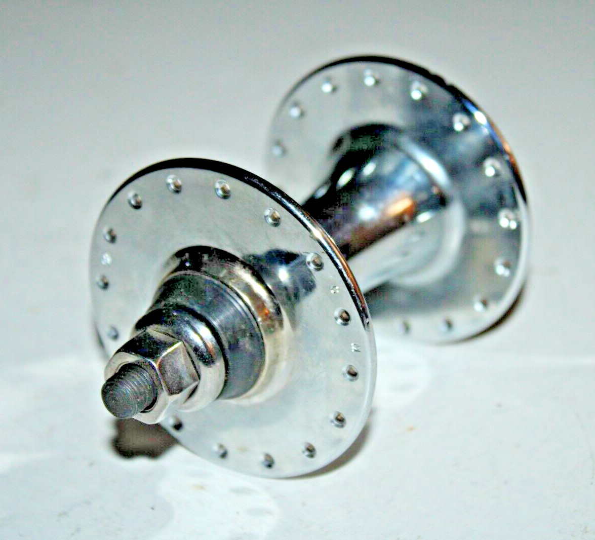 Front Track Bike High Flange Hub 100mm 32h Loose Ball Silver Nut/Bolt Ships Free