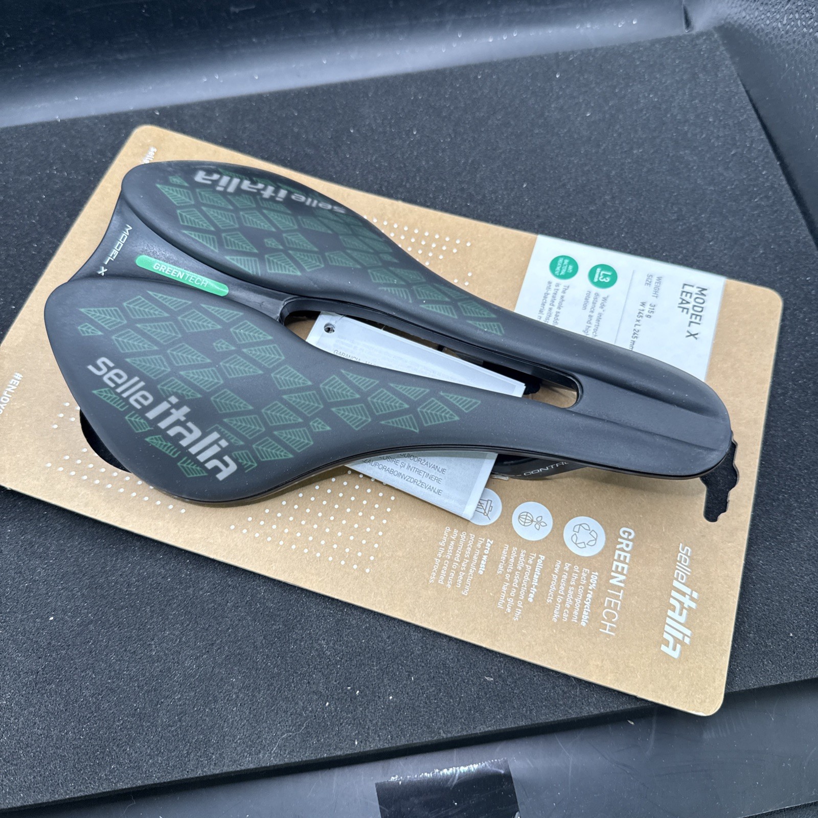 Selle Italia Model X Leaf Greentech L3 145mm Width Cycling Saddle Seat (9419-41)