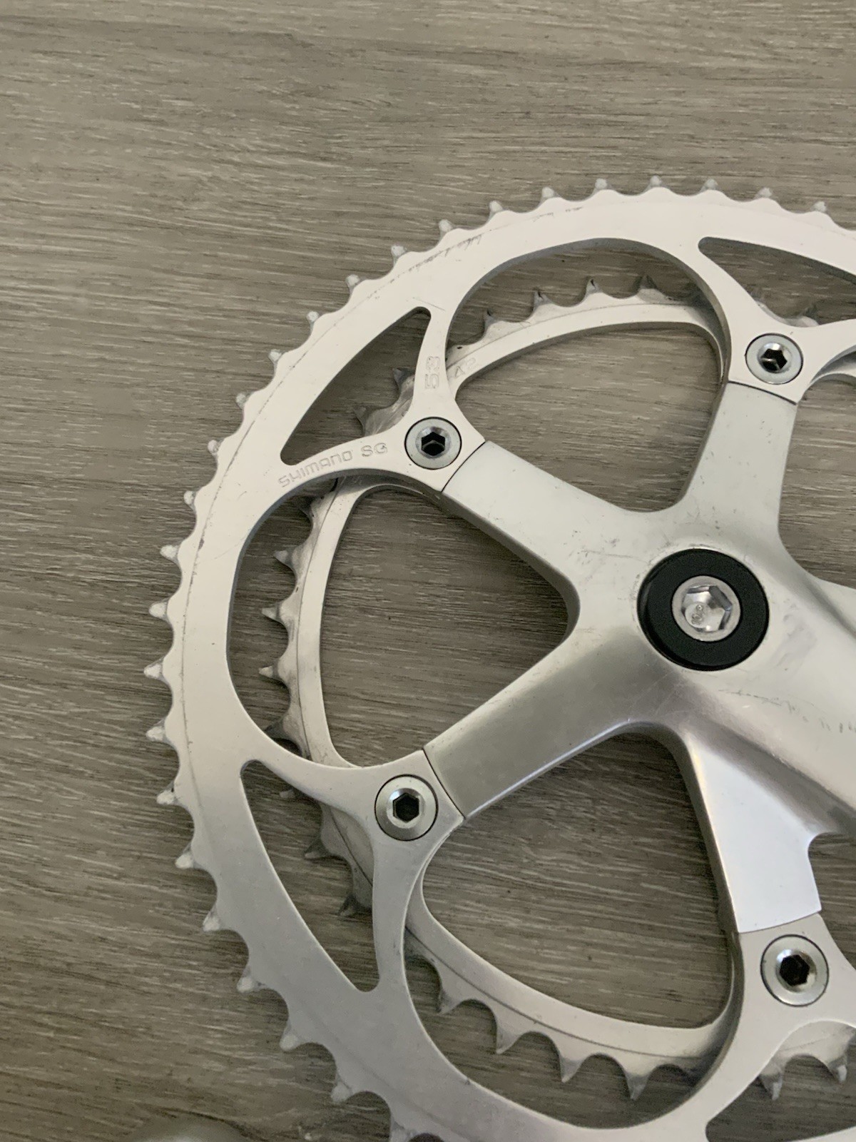 SHIMANO 600 ULTEGRA CRANKSET 6400 DOUBLE 175 MM ARMS 53-42 TOOTH