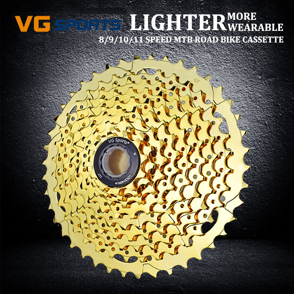 VG SPORTS 8 9 10 11 Speed Bike Cassette Gold For SRAM SHIMANO 28T 32T 36T 42T