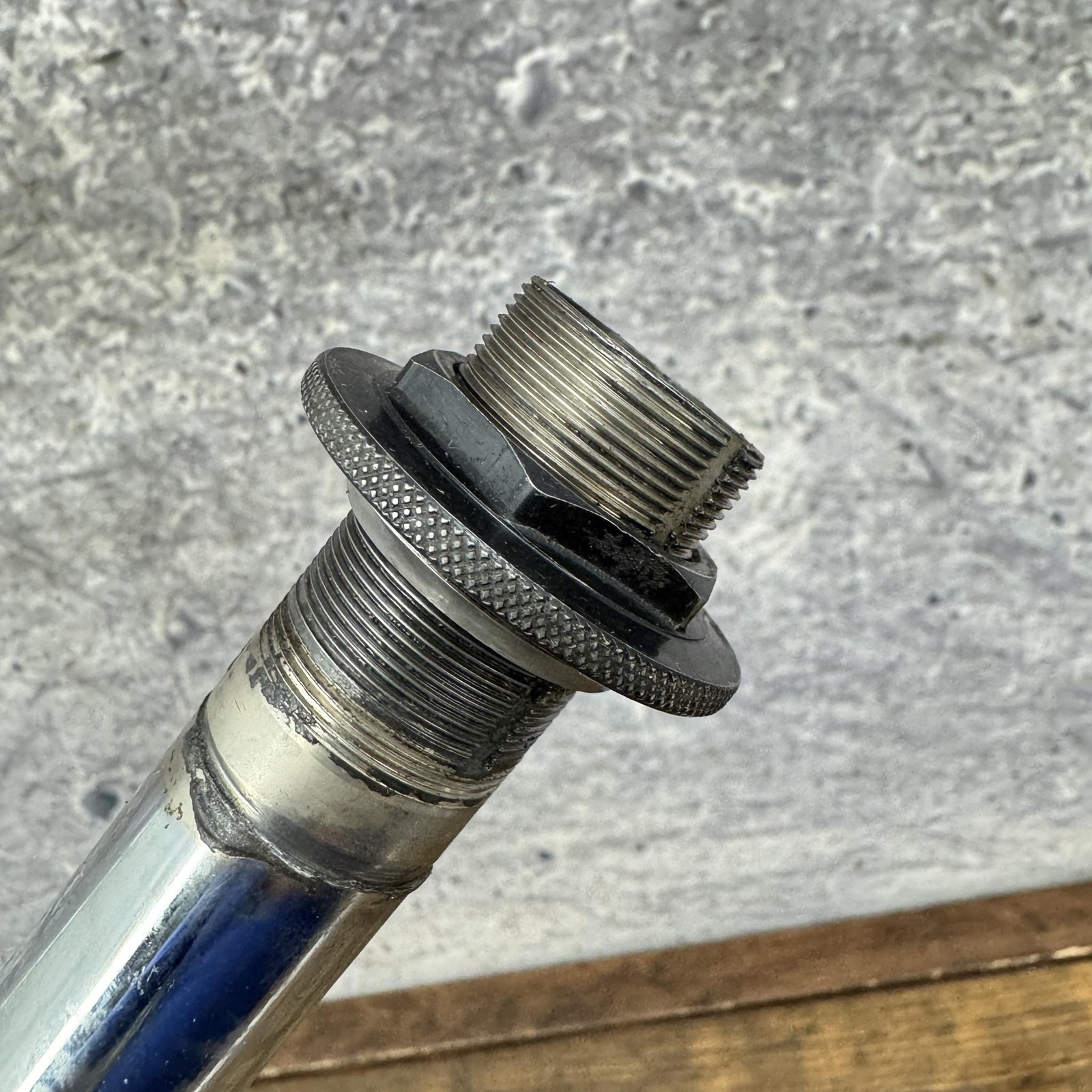 Vintage Akisu Dyno BMX Fork 20in 1 In Threaded Chrome Green 1997 Old School OG