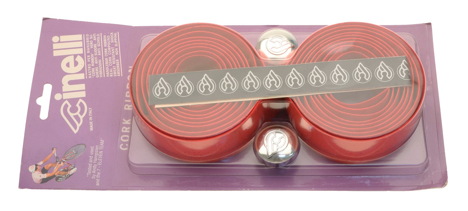 Cinelli Cork Ribbon Handlebar Tape Road Bike Red NEW NOS NIB