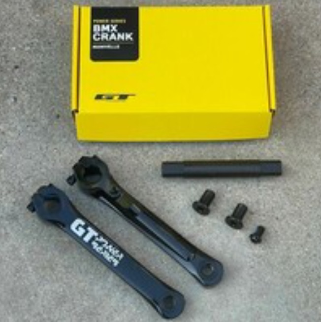 GT POWER SERIES ALLOY 3 PIECE CRANK 22MM BMX BIKE CRANKS SE HARO REDLINE PRIMO