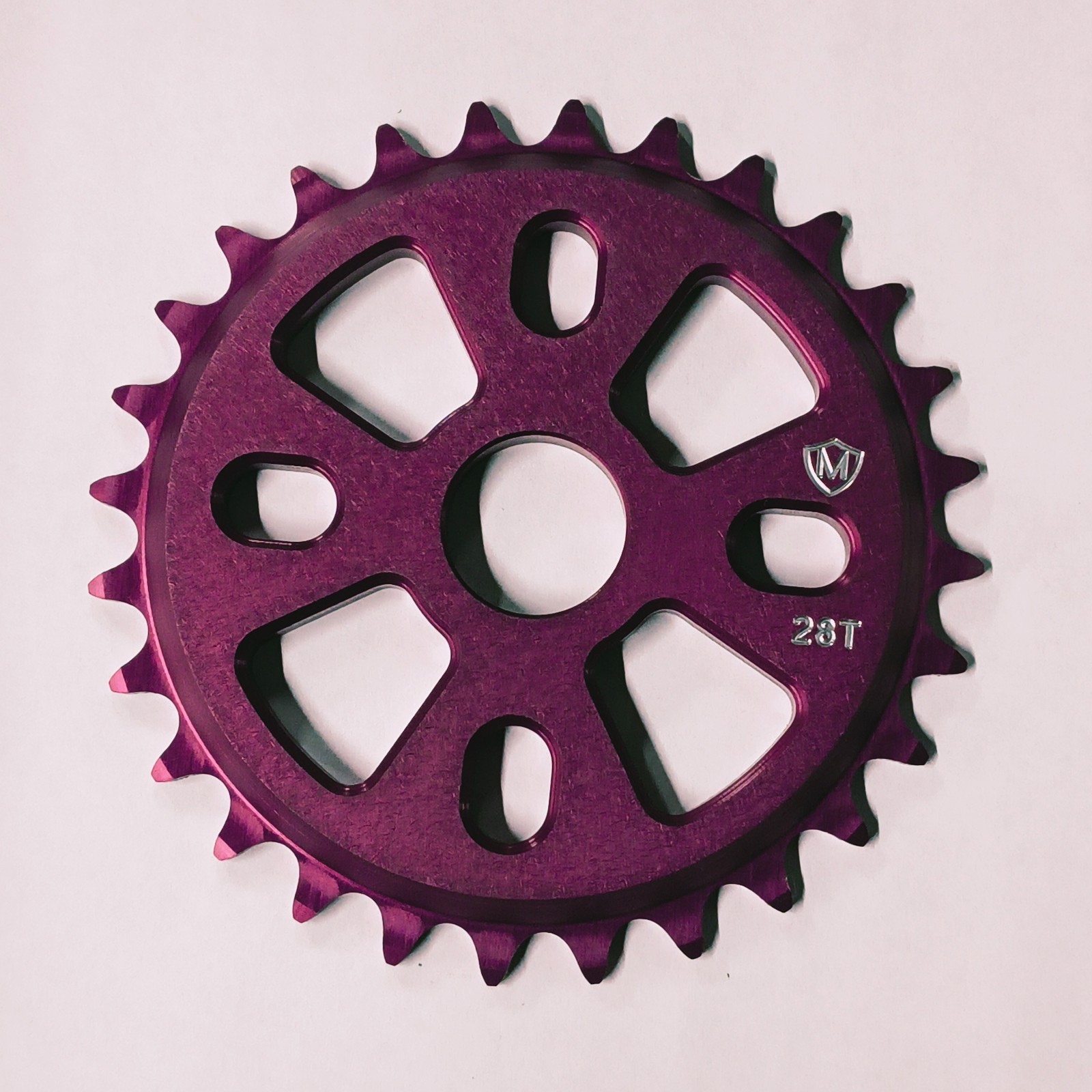 Purple-28T BMX Bike Sprocket Bicycle Chainring Made in USA-freestyle-gear-wheel