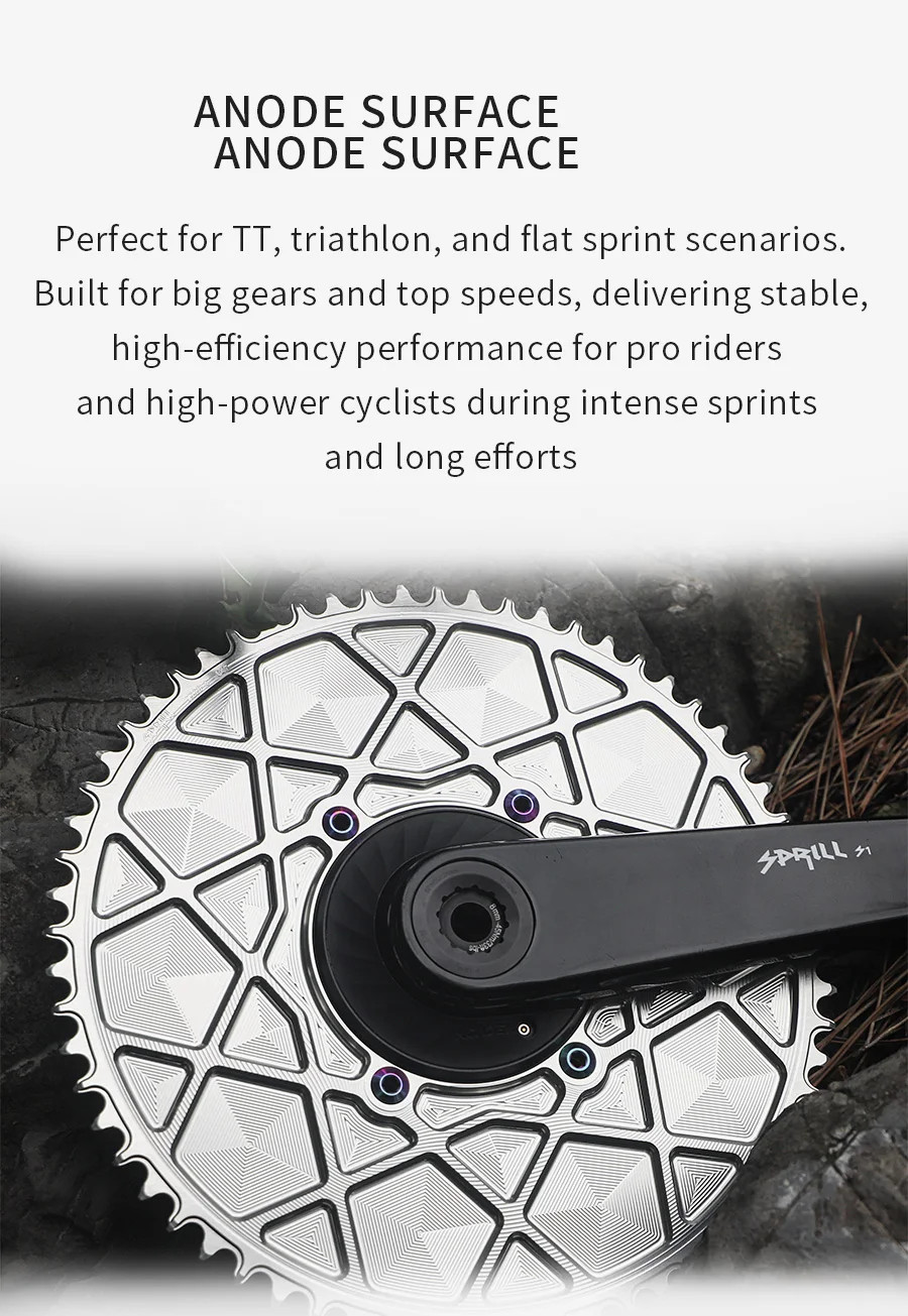 110BCD AERO Narrow Wide Chainring 54-66T Bicycle Chainwheel 9-12speed Sprocket