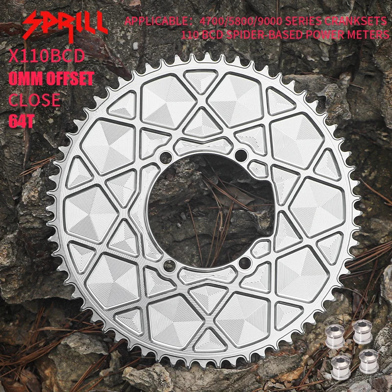 110BCD AERO Narrow Wide Chainring 54-66T Bicycle Chainwheel 9-12speed Sprocket