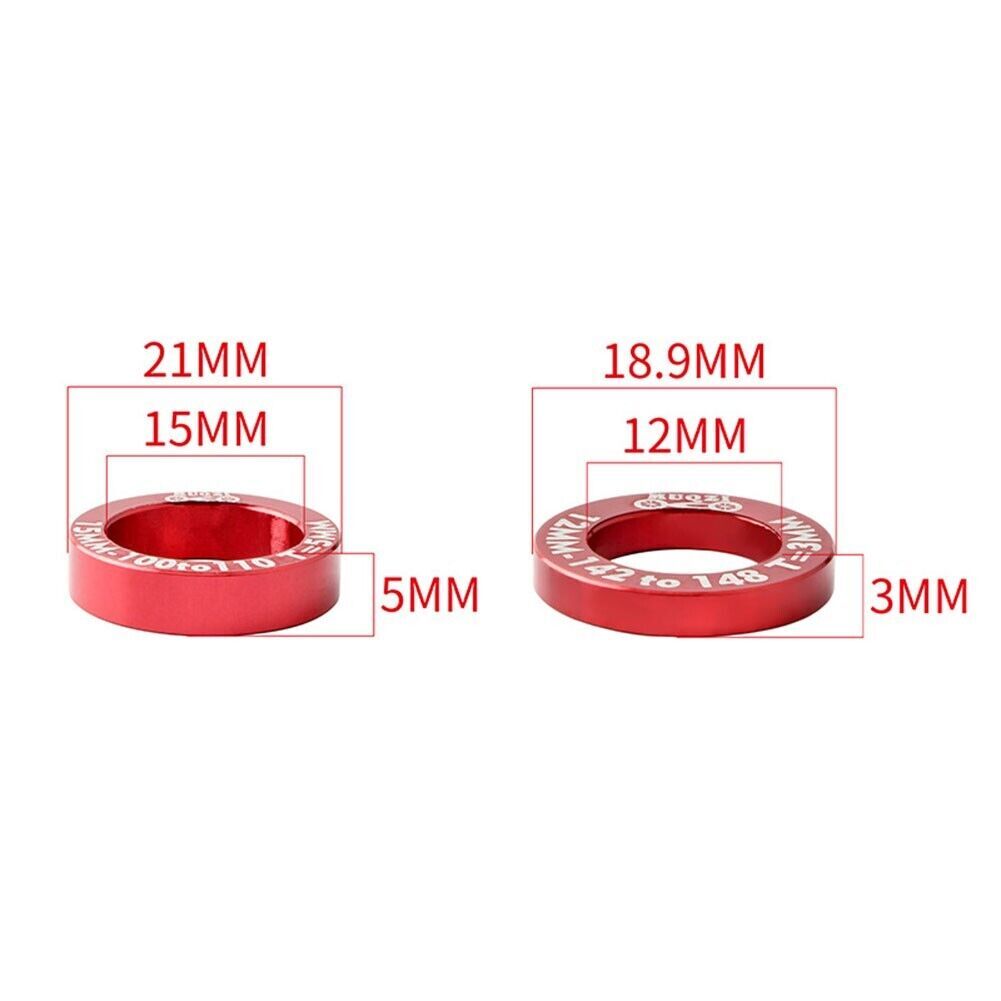 Precision machined bicycle hub conversion spacer kit