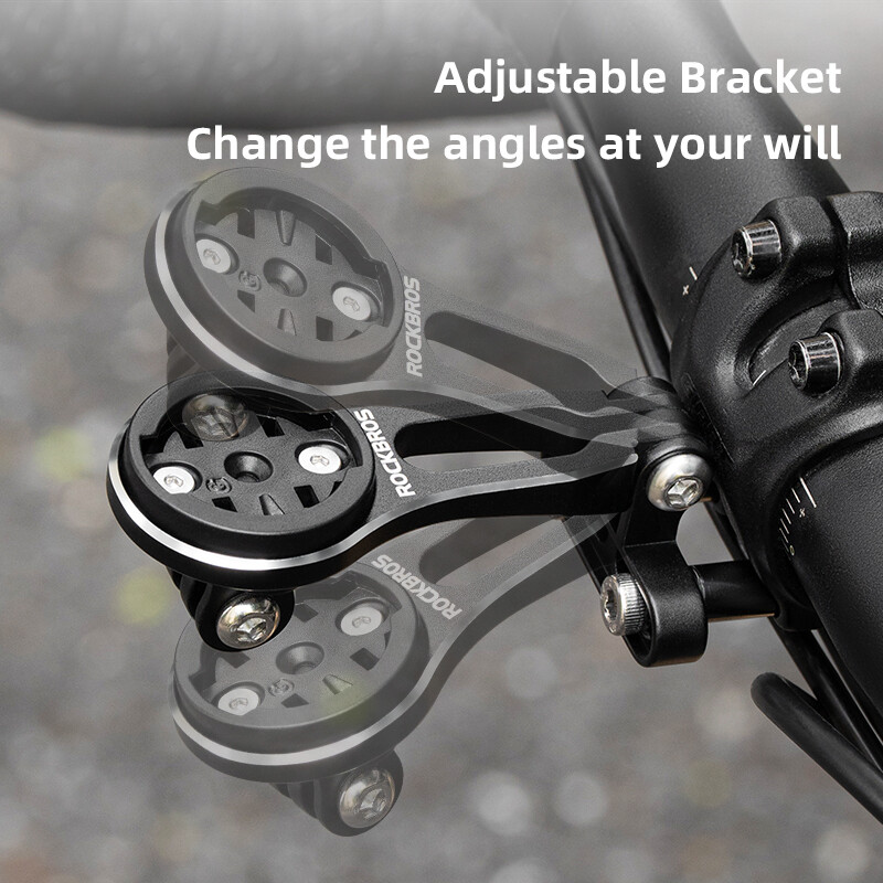 ROCKBROS Adjustable Out-Front Bicycle Mount – Aluminum Cycling Computer Mount