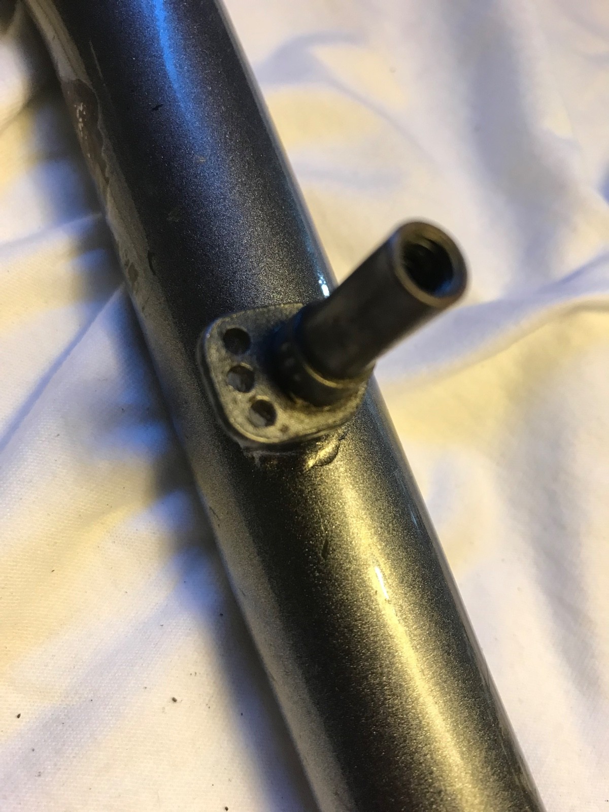 Threaded 1-1/8” quill MTB Fork rigid cromoly steel