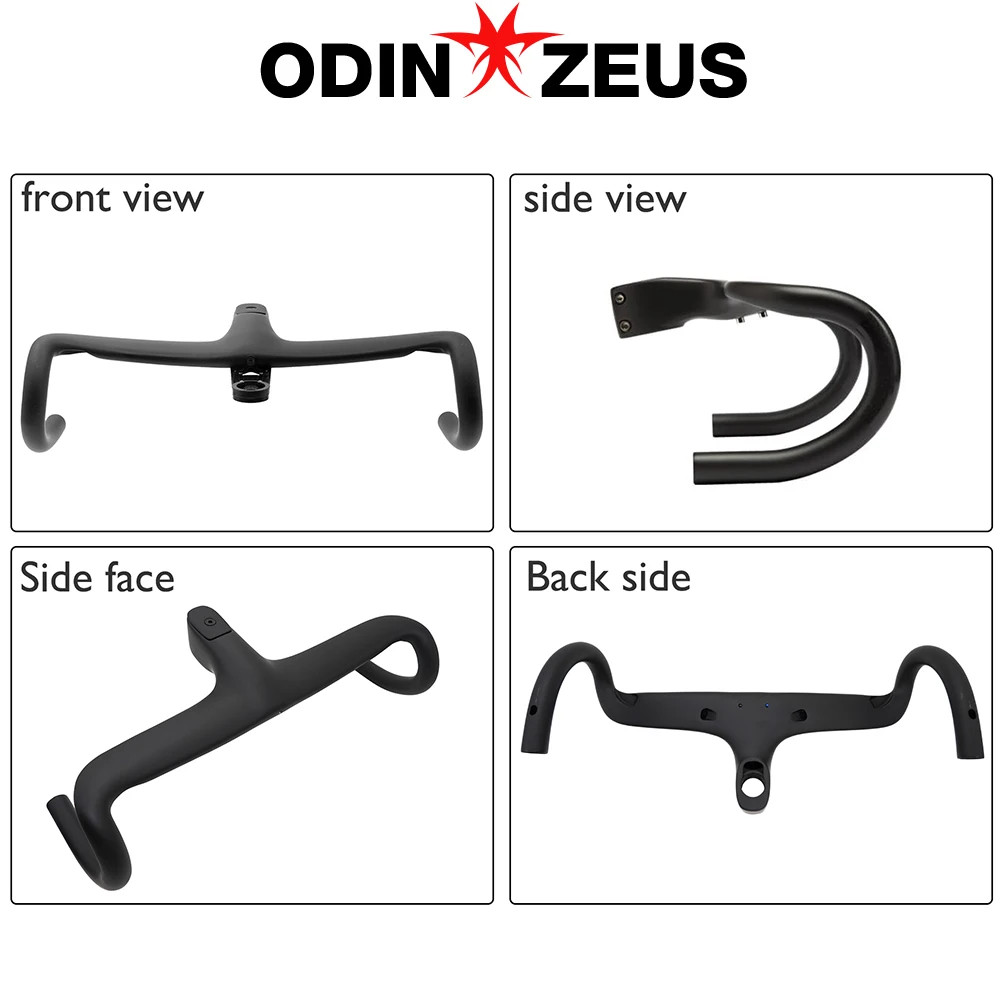 Carbon Internal Cable Integrated Bicycle Handlebar Road Bike 28.6mm with Gasket
