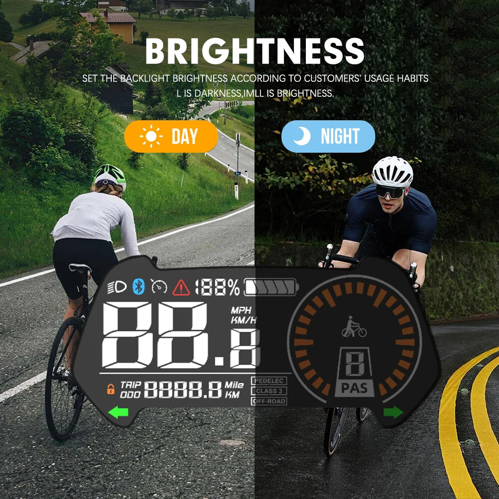 Electric Bike LCD Display DZ43 Indicator for BBS01B BBS02B BBSHD Mid Drive Motor