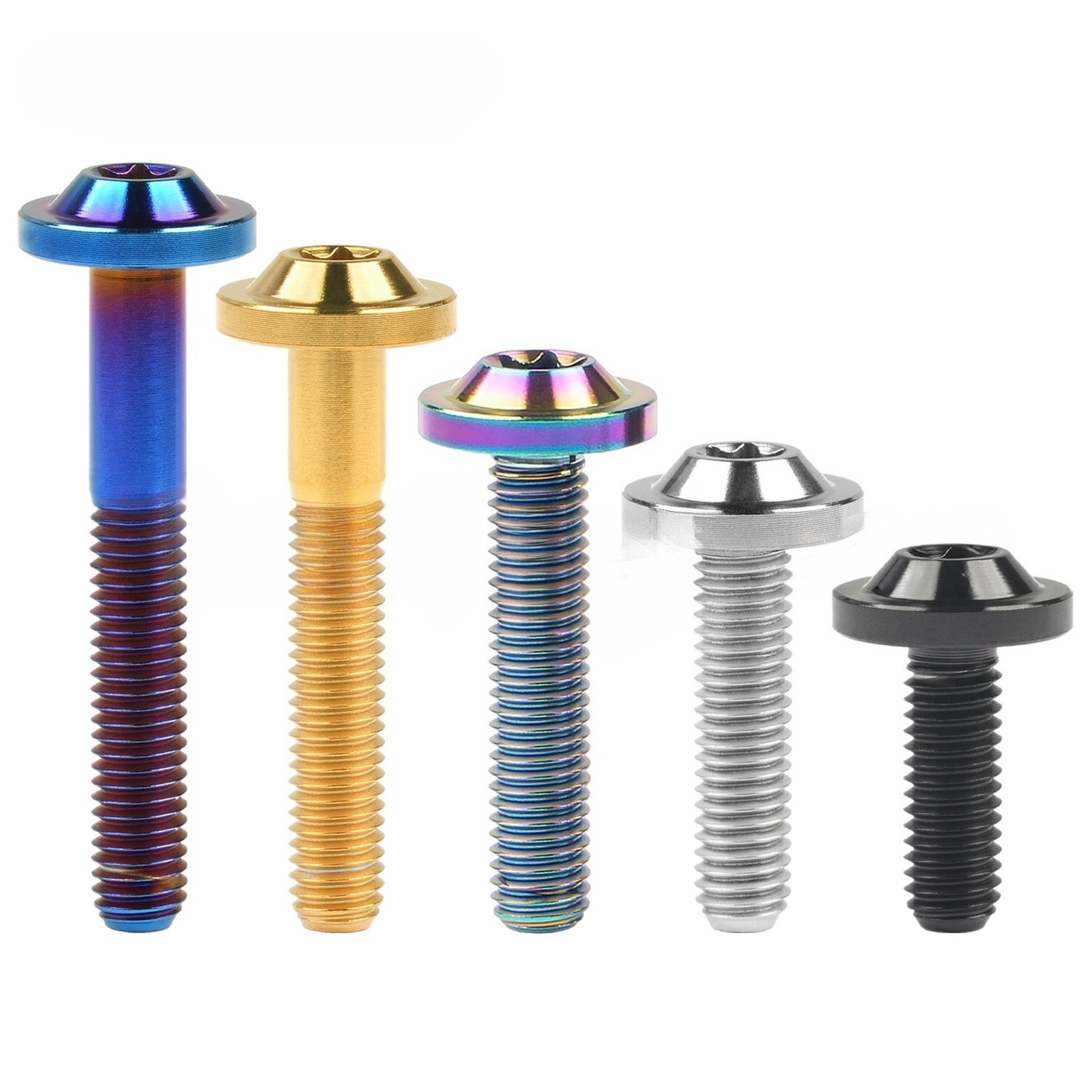 M5 Titanium Bolt Plum Torx T25 Head Screw for Bike Brake 10 12 15 20 25 30 35mm