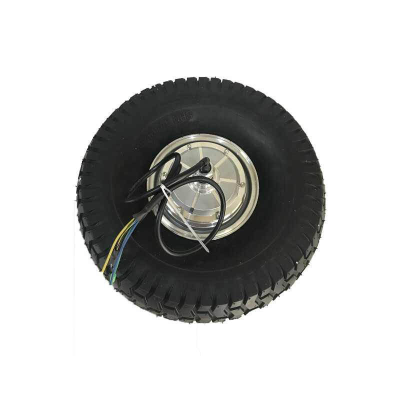 500W Single Shaft Double Shaft DC Brushless Golf Cart Hub Motor Wheel for Sales