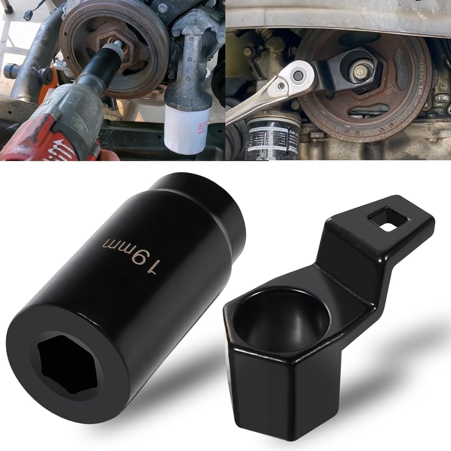 Honda Crank Pulley Tool 19mm Harmonic Balancer Socket 50mm Crankshaft Crank