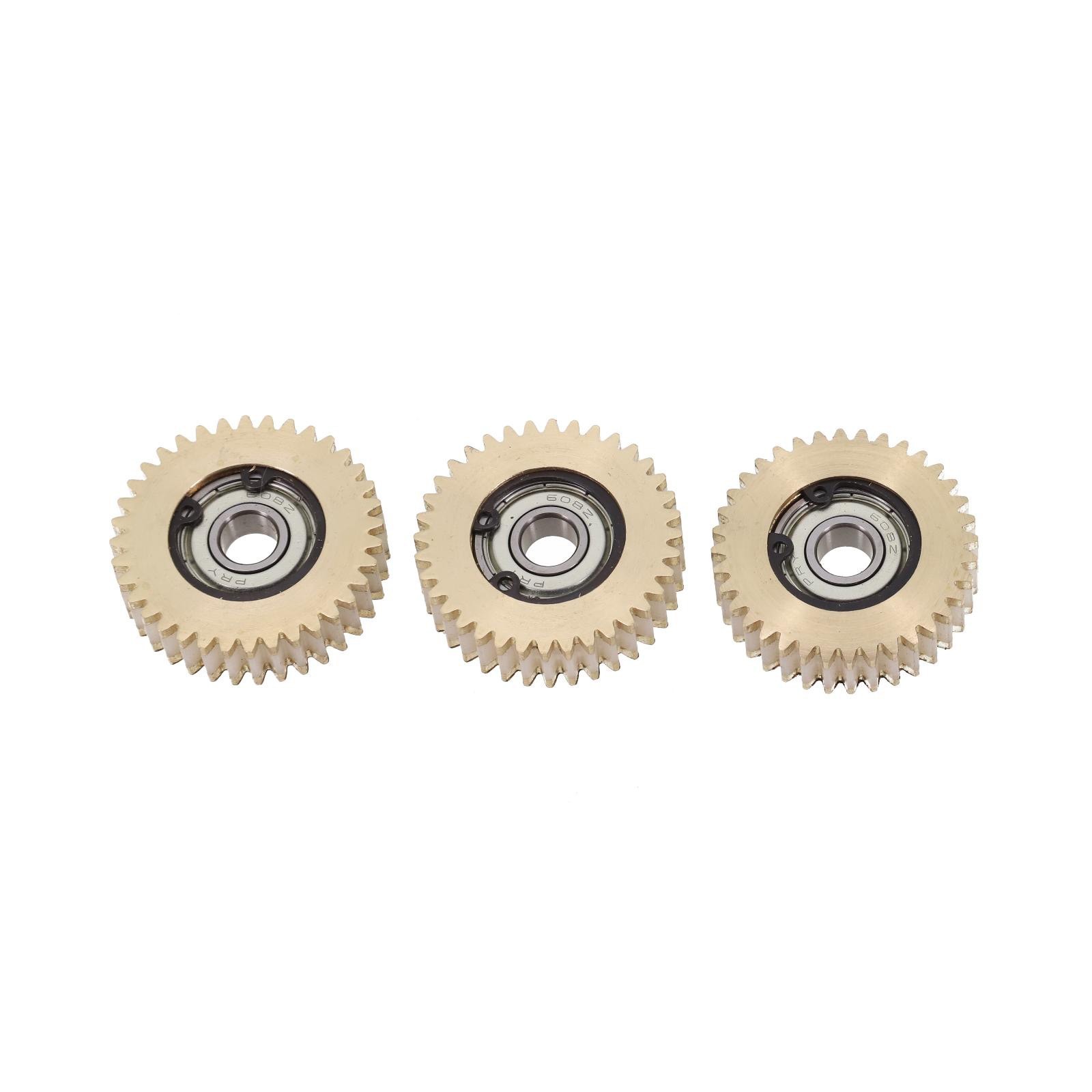 Gears 36 Teeth Nylon+Steel/Copper With Bearing 3pcs Components Cycling
