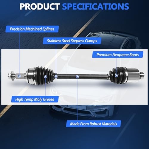 CV Axle Front RWD/4WD Replacement for Nissan Pathfinder Pickup D12 2.4L 3.3L