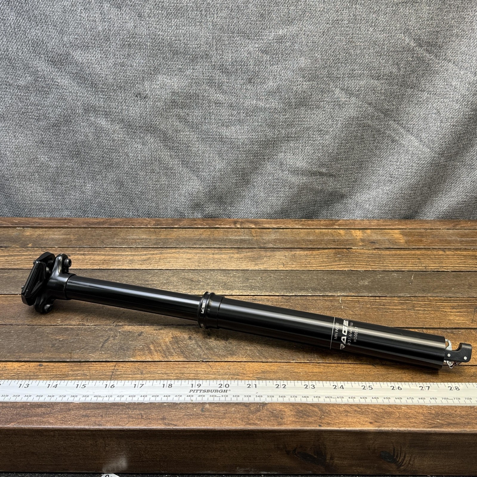KS Rage-i Dropper Seatpost 31.6mm 442mm 150mm Travel Black MTB Kind Shock 31.6