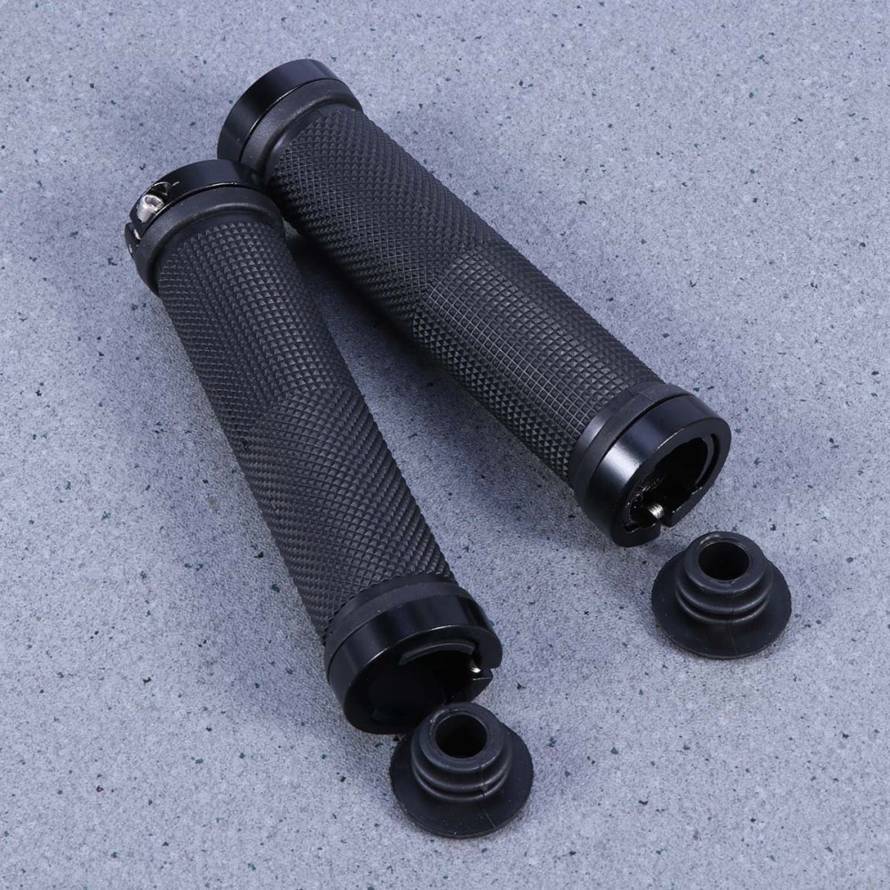 Bike Handle Sleeve Set Durable Aluminum Alloy Antiskid Pair Black