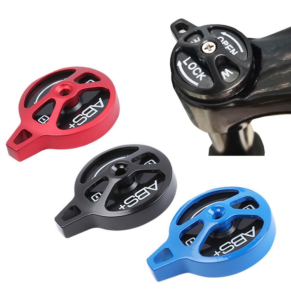For Mountain Bike Shoulder Lock Switch Aluminum 5x5x3cm Red Black Blue