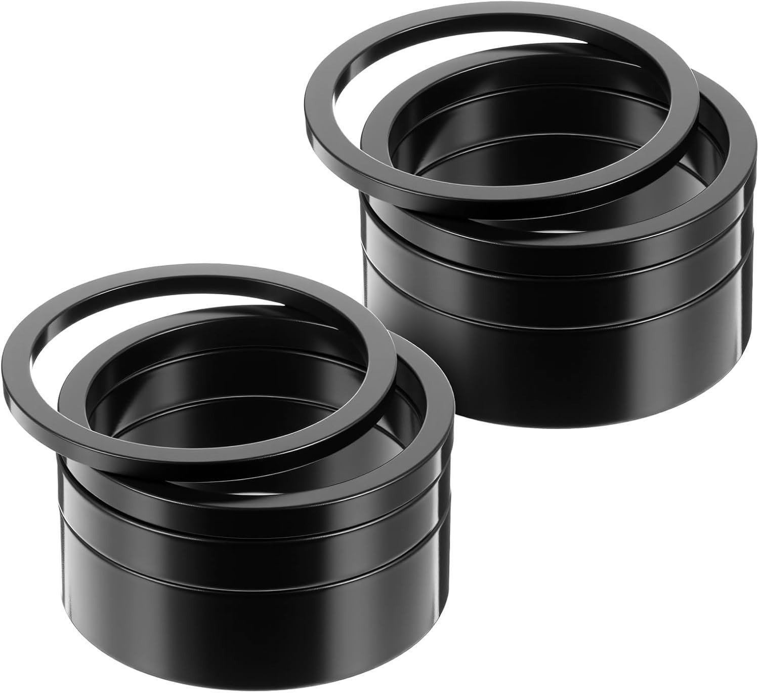 Bike Stem Spacer Kit 1 1/8 Threadless 28.6mm Aluminum 8PCS Assorted Sizes