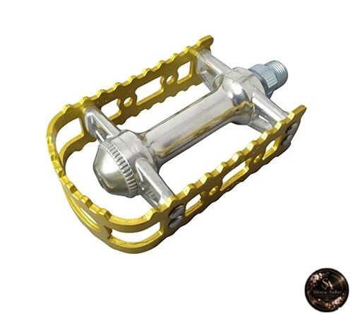 MKS (Mikashima Manufacturing Co. Ltd.) Bicycle Pedals BM-7 (Gold)