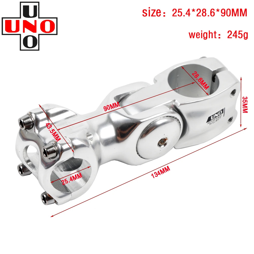 Riser 0-60 Degree Adjustable Bicycle Handlebar Stem Riser 25.4mm/31.8mm