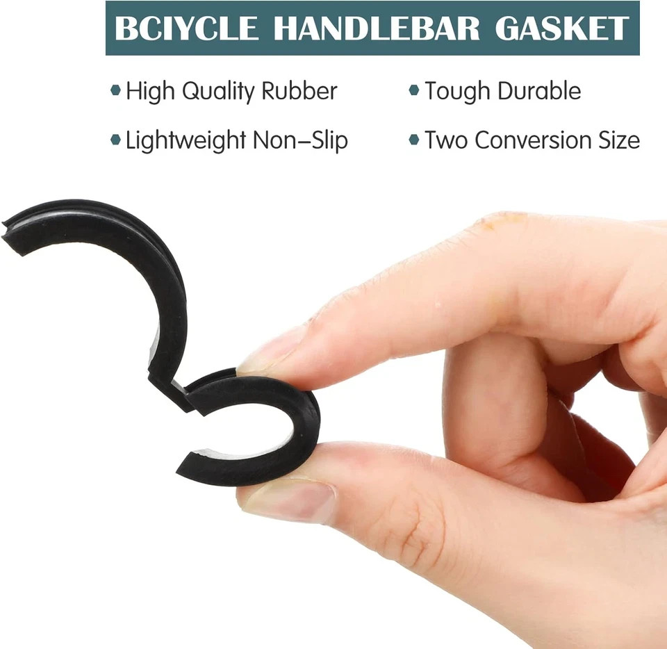 12 Pcs Bicycle Handlebar Shim Rubber Gasket 22.2/25.4 Mm to 31.8 Mm Bike Handleb