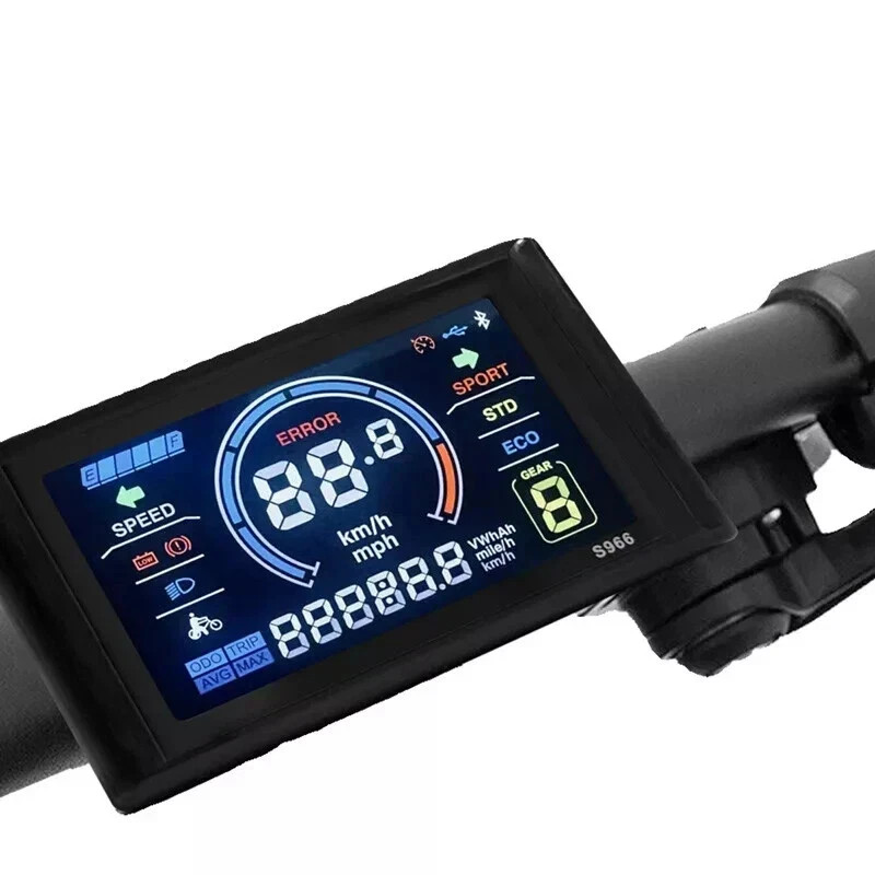 JN LCD S966 Color Display E-bike modification accessories 24V-72V WP/SM plug