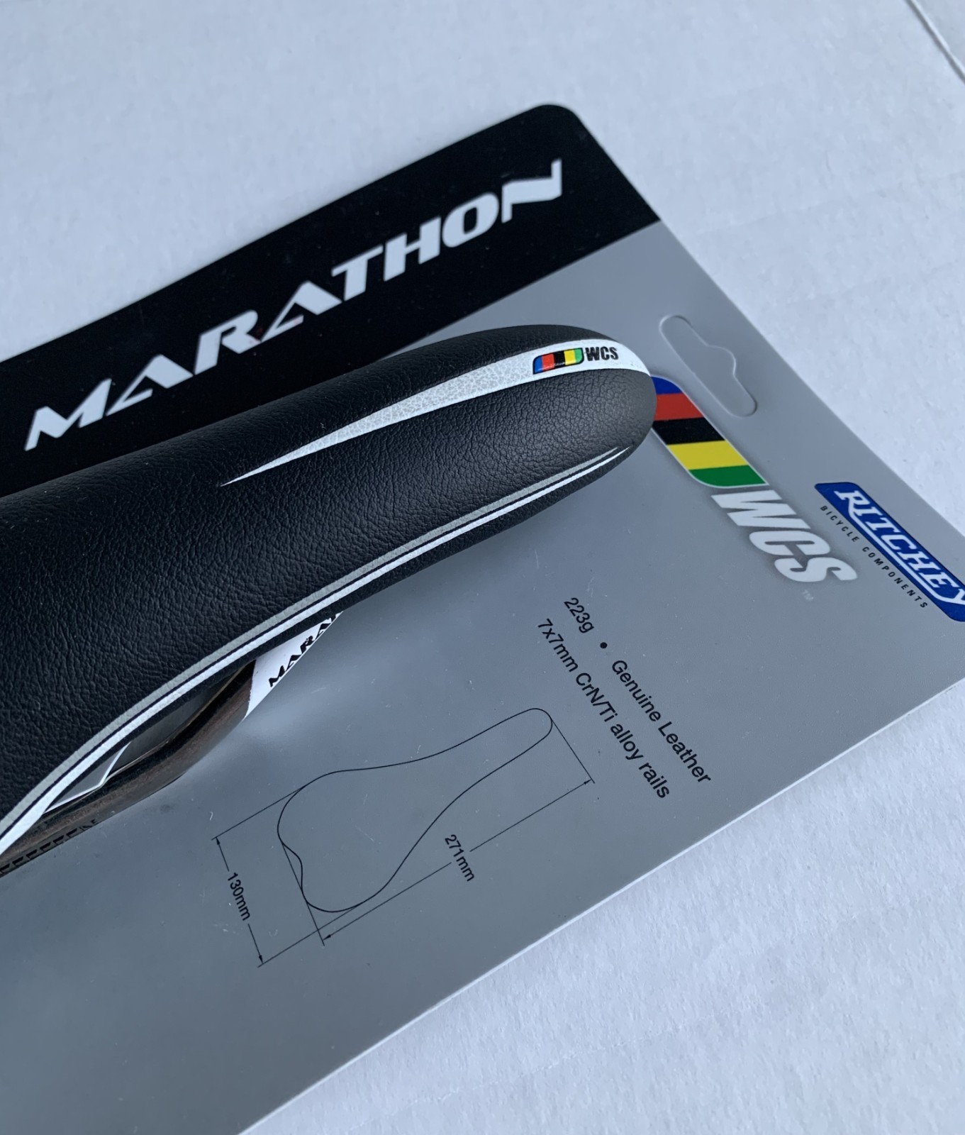 Ritchey WCS Marathon CrN Ti Alloy Rail Saddle – New