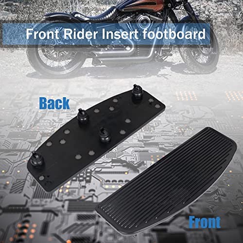 2Pcs Motorcycle Front Driver Rider Inserts Floorboards Foot Peg Footrest