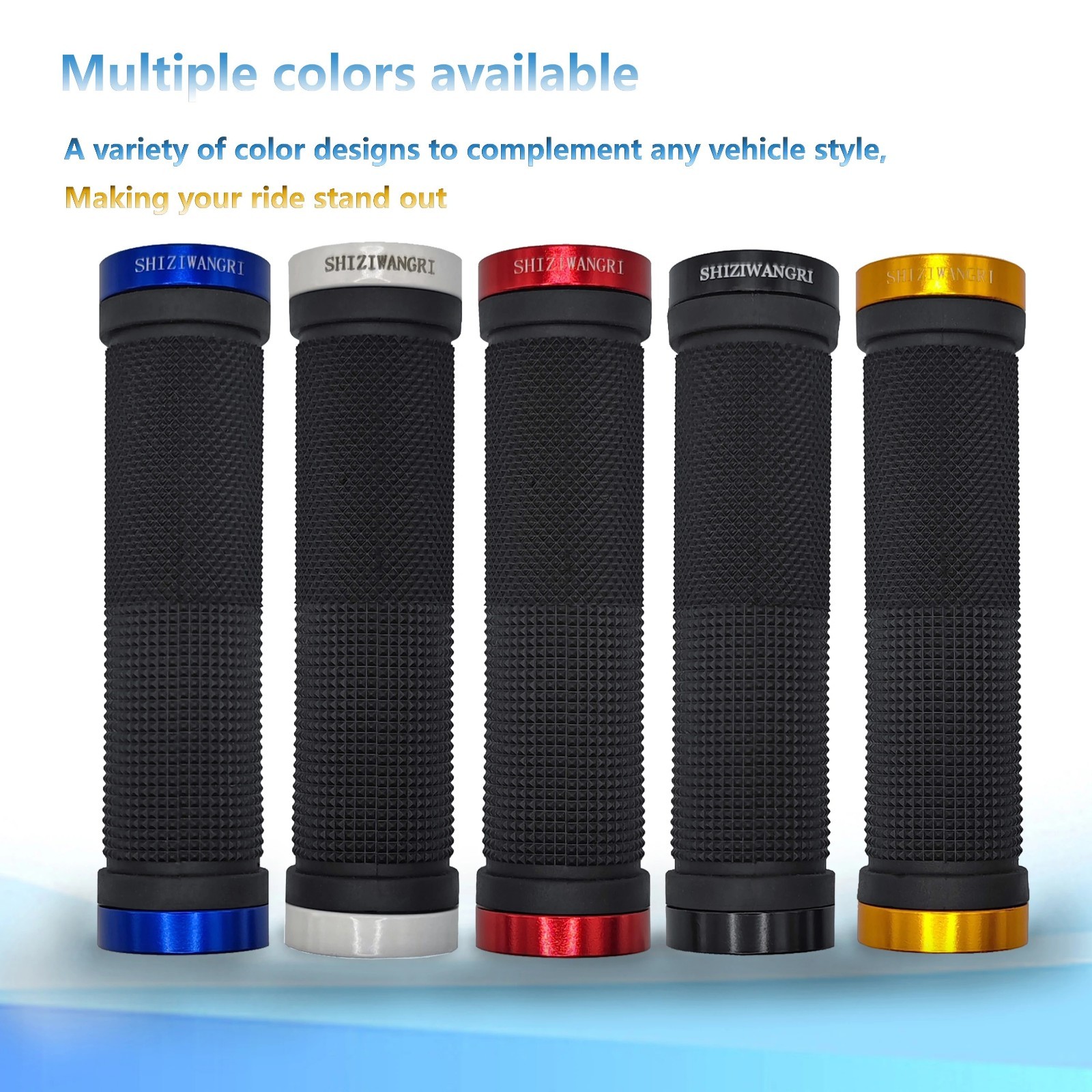 SHIZIWANGRI MTB Bike Grips Ergonomic Rubber Anti Skid Handlebar Covers