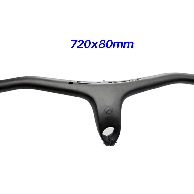 XC MTB Carbon Fiber Integrated Handlebar 660-780mm 28.6mm Bicycle Riser Bar Part