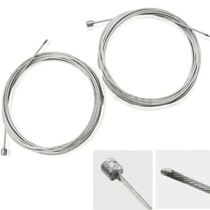 2M Bicycle Brake Gear Cable MTB Road Bike Shifter Inner Wire Steel 1.2mm