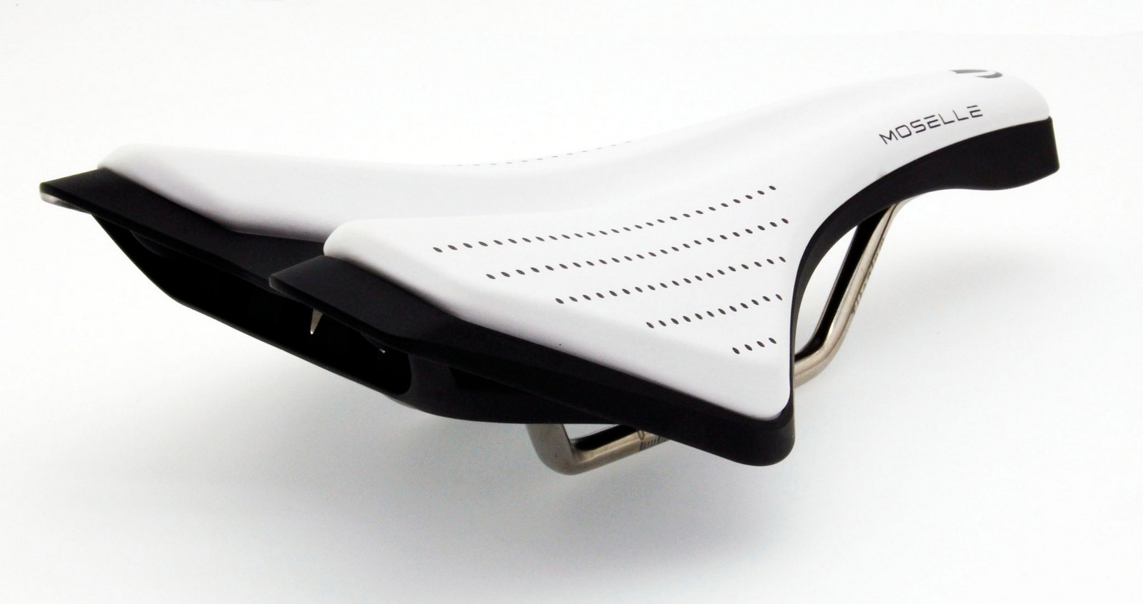 Union Sport Mosselle Road MTB eBike Biking Ti Saddle Titanium-Rail Seat White