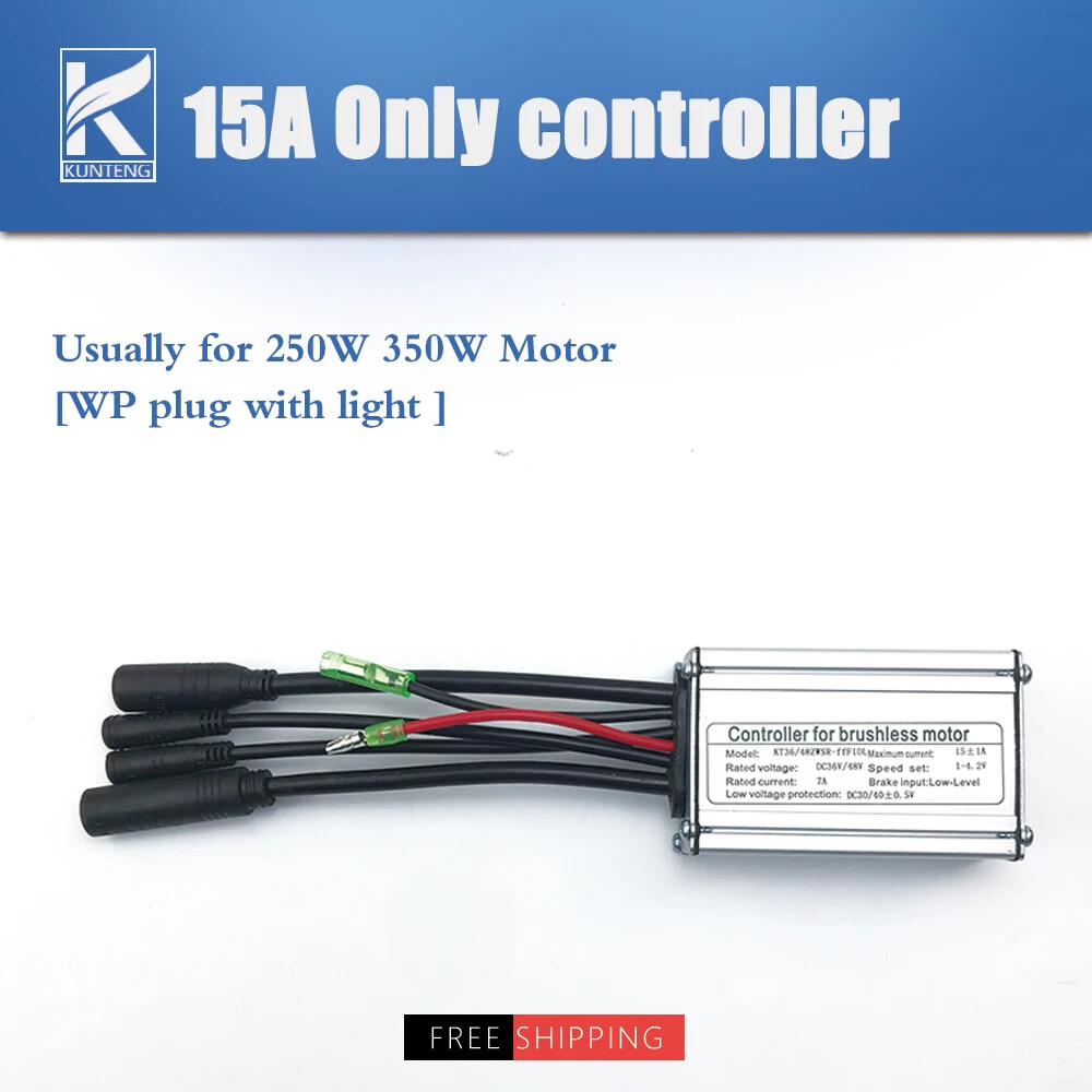KT Controller 36V 48V 15A 250W 350W Waterproof E-bike Controller with Display