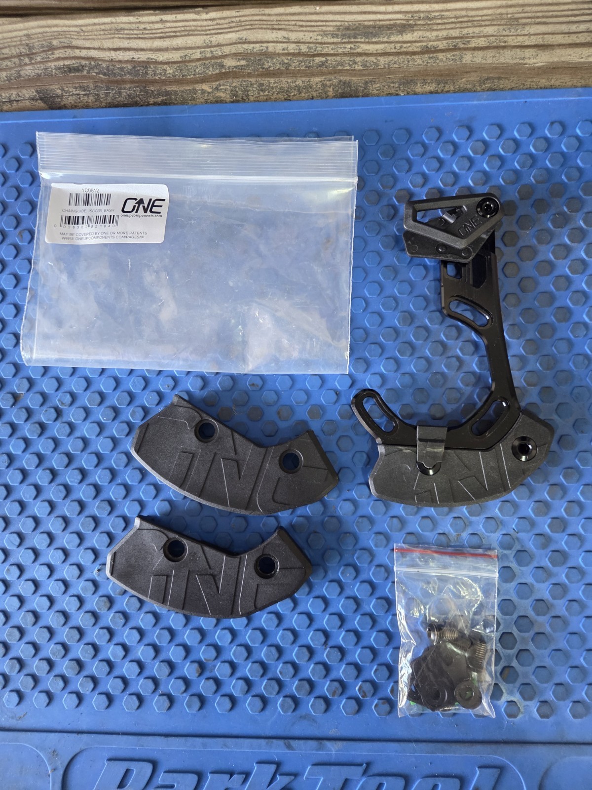 OneUp Components ISCG05 Chainguide & Bash Guard Kit Black w/ Hardware 1C0612