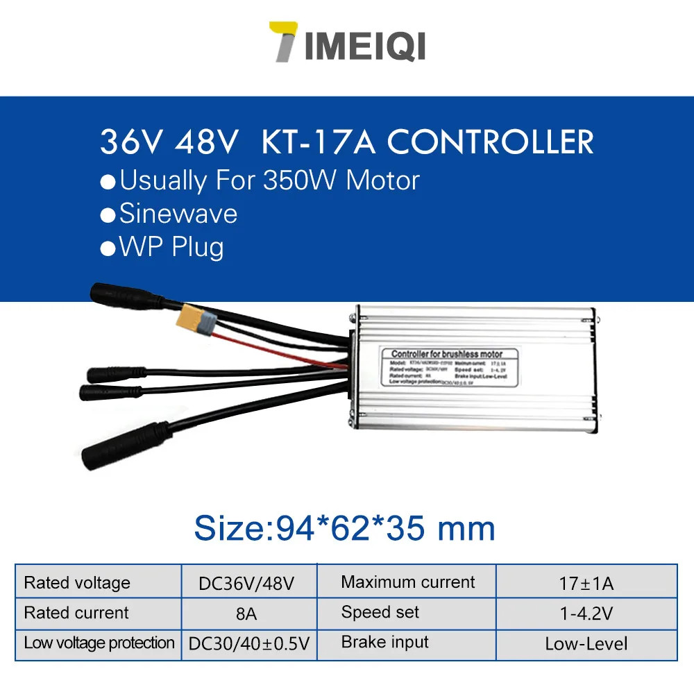 Electric Bike Controller 36V 48V 250W 350W 500W 1000W 1500W Brushless Controller