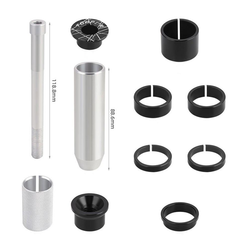 Quality Stem Extender Accessories Adapter Aluminum Alloy Bicycle Black