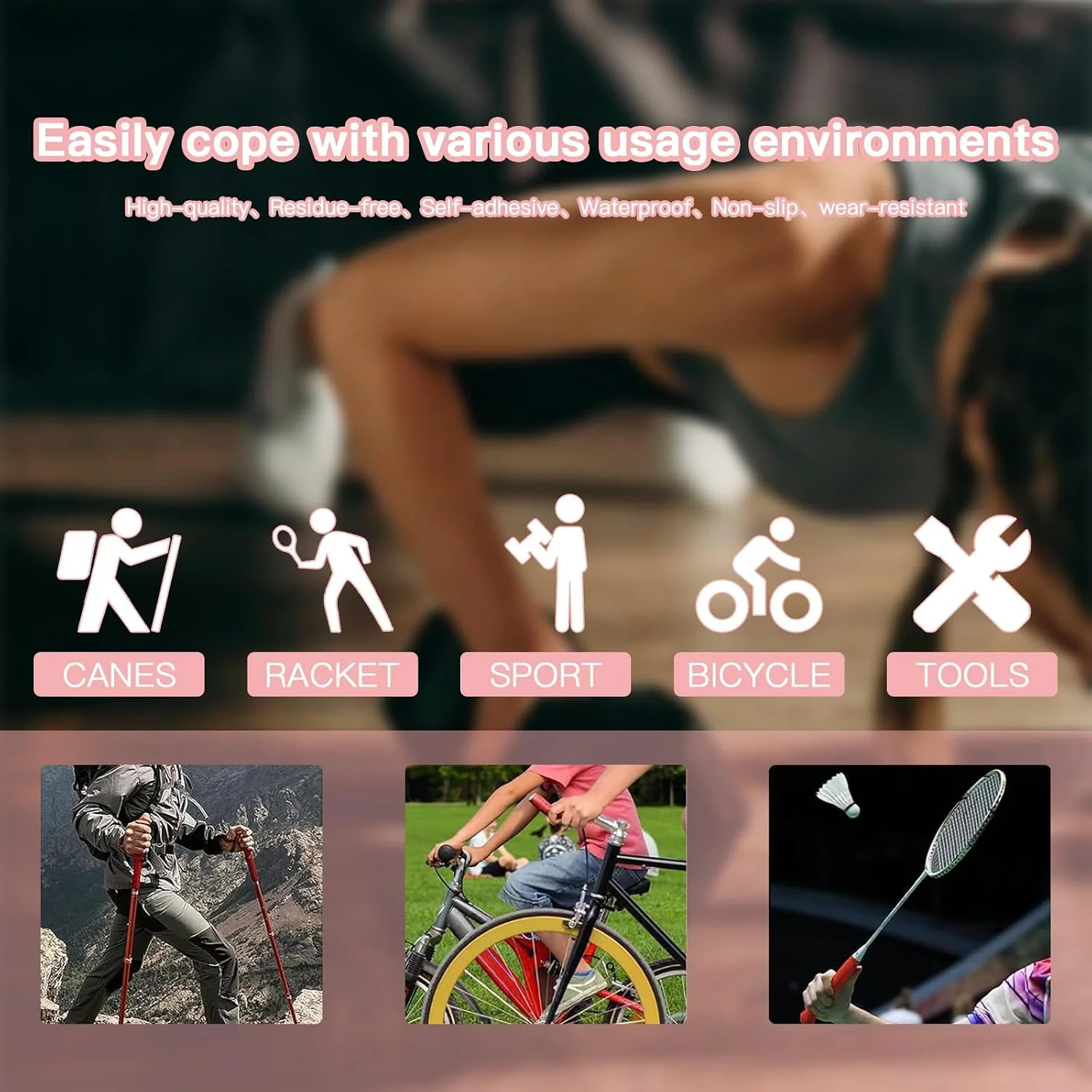 Self-Fusing Silicone Tape – No Adhesive Grip Tape for Bike Handlebar, Fishing Po