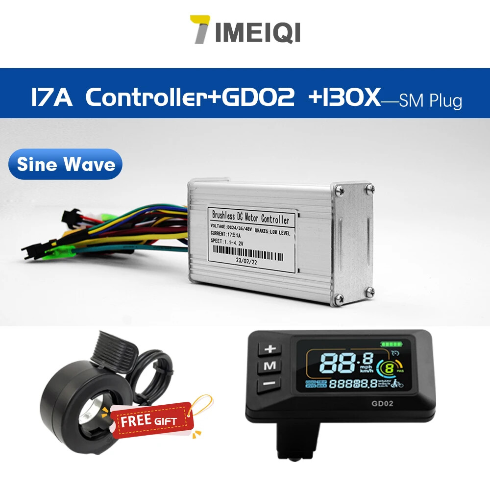 E-bike Sine Wave Controller 36V/48V 17A 26A 30A 40A Three-Mode 250W-1000W Motor
