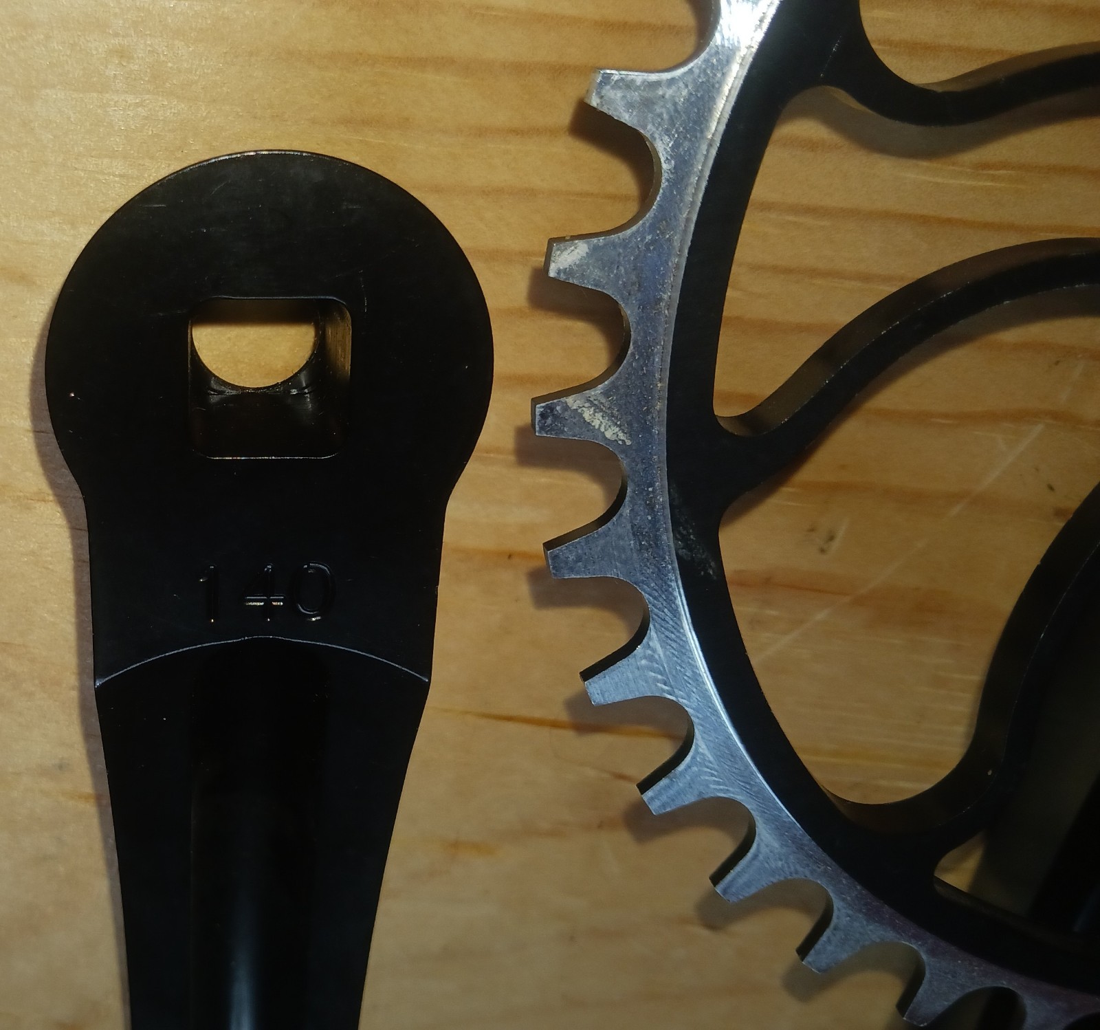 Answer Alloy Mini Cranks for BMX racing Black 140mm 37tooth ring
