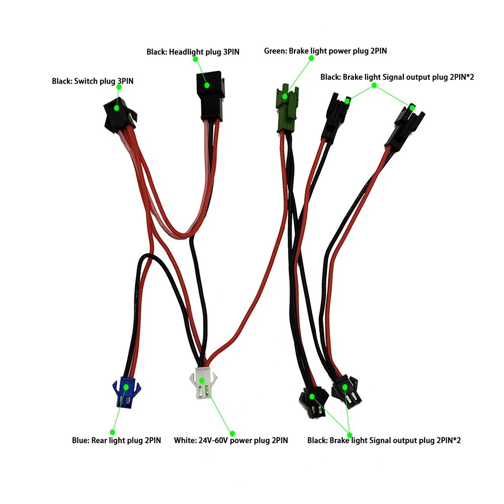 Light Set Cable Connection Line A perfect upgrade for any electric bike