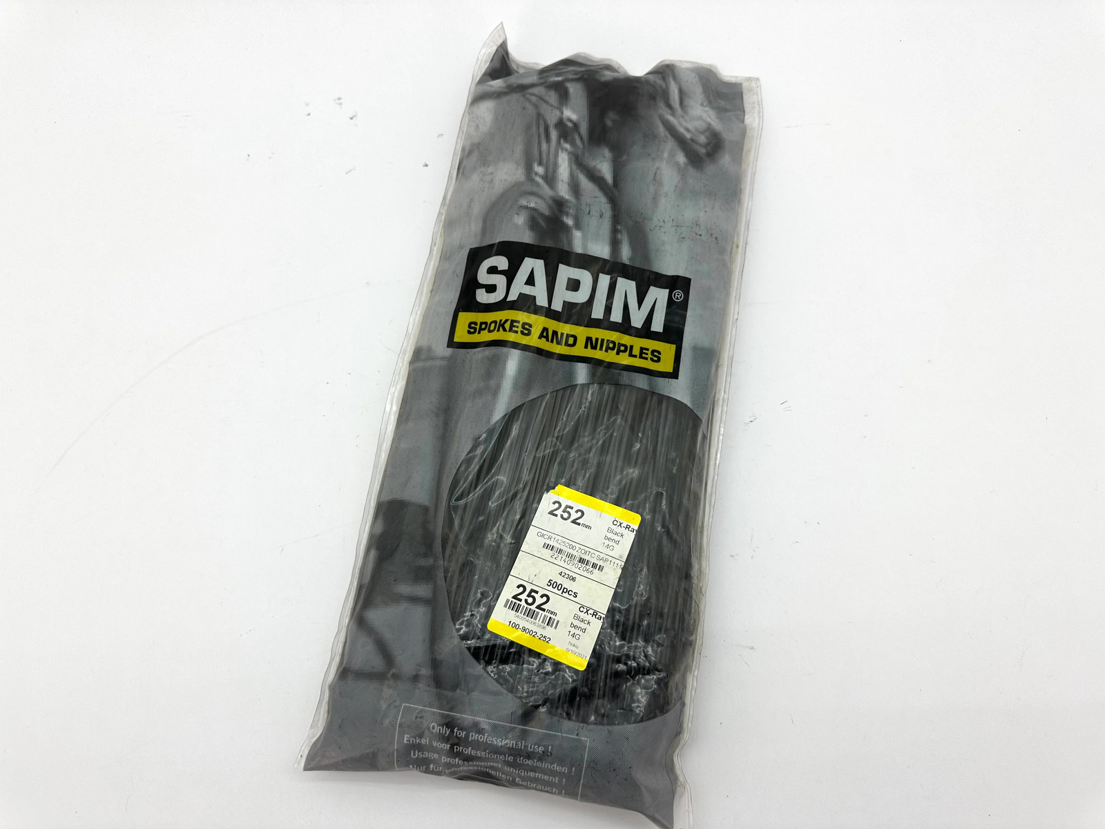 Sapim Spokes CX-Ray Bladed J Bend 500pcs New Bulk Pack – Various Lengths
